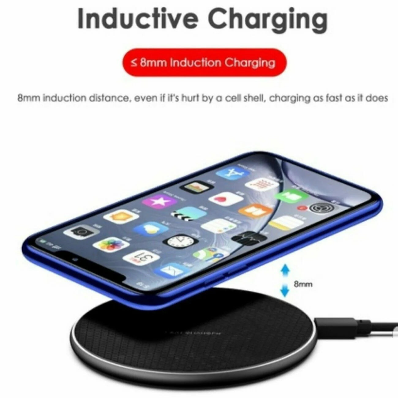 20W Wireless Charger Fast Charge Pad for Samsung Iphone XS Max X XR 12 13 Pro