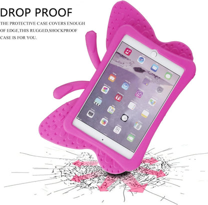 Butterfly Series EVA Shock Proof Protective Case for Apple Ipad Mini 1/Mini 2/ Mini 3/Mini 4/Mini 5/Mini 6 (Rose)