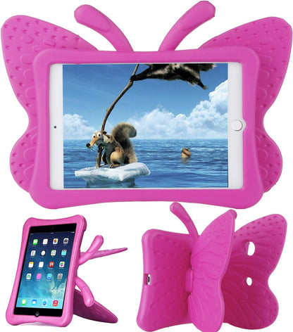 Butterfly Series EVA Shock Proof Protective Case for Apple Ipad Mini 1/Mini 2/ Mini 3/Mini 4/Mini 5/Mini 6 (Rose)